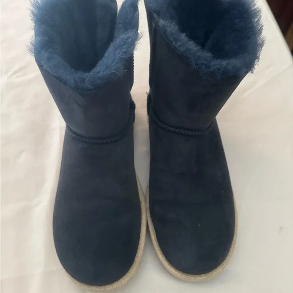 UGG | Shoes | Ugg Navy Shearling Boots | Poshmark display picture 2